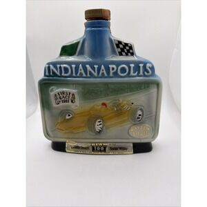 Jim Beam Indianapolis 1970 Indy 500 Ceramic Decanter Bottle EMPTY‎